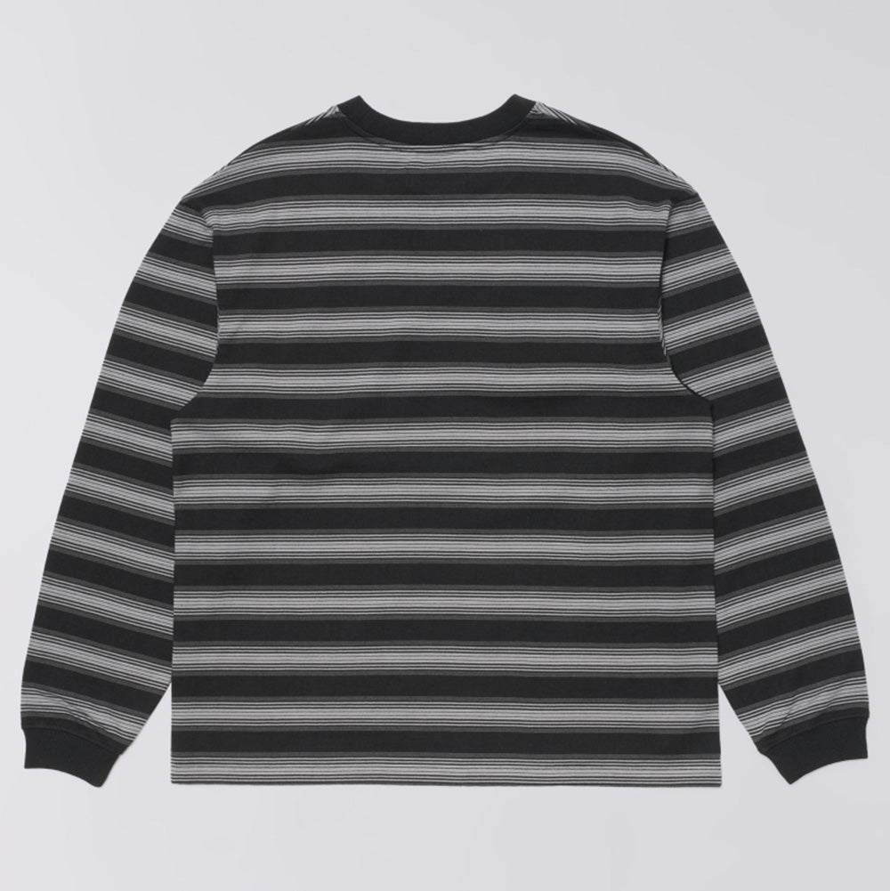 Bolton LS T-Shirt - Black / Grey (Garment Washed)