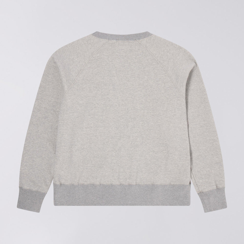 Made In Japan Raglan Sleeve Crew - Grey (Garment Washed)