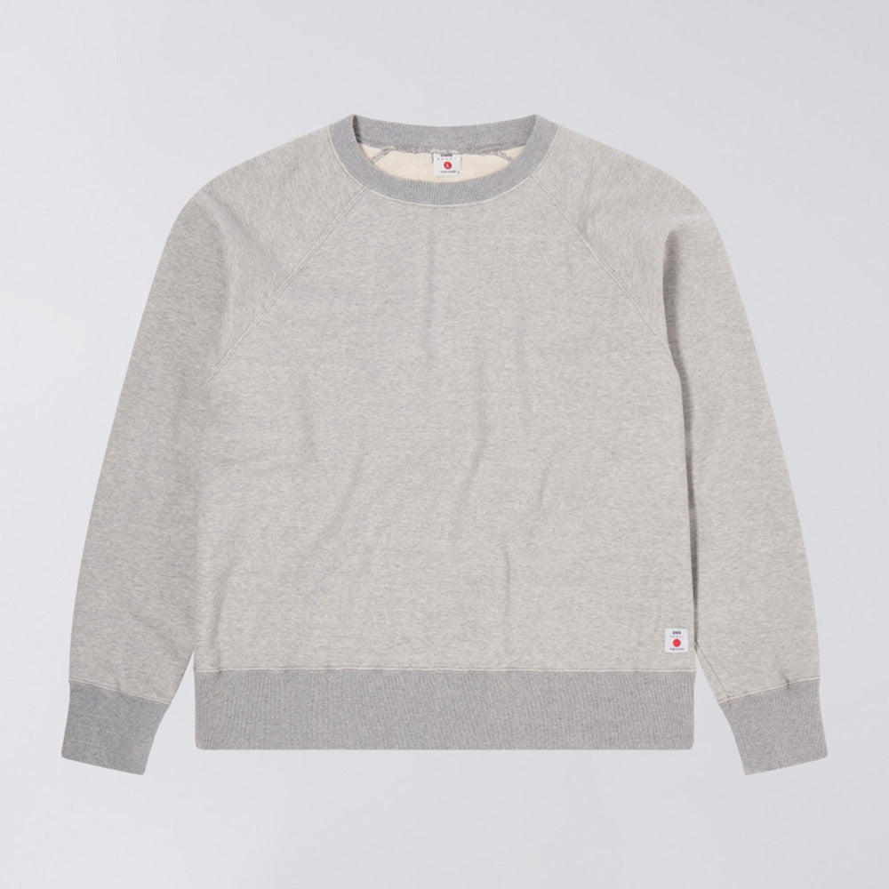 Made In Japan Raglan Sleeve Crew - Grey (Garment Washed)