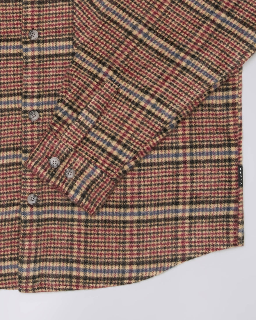 L/S Julius Shirt - Burgundy/Blue