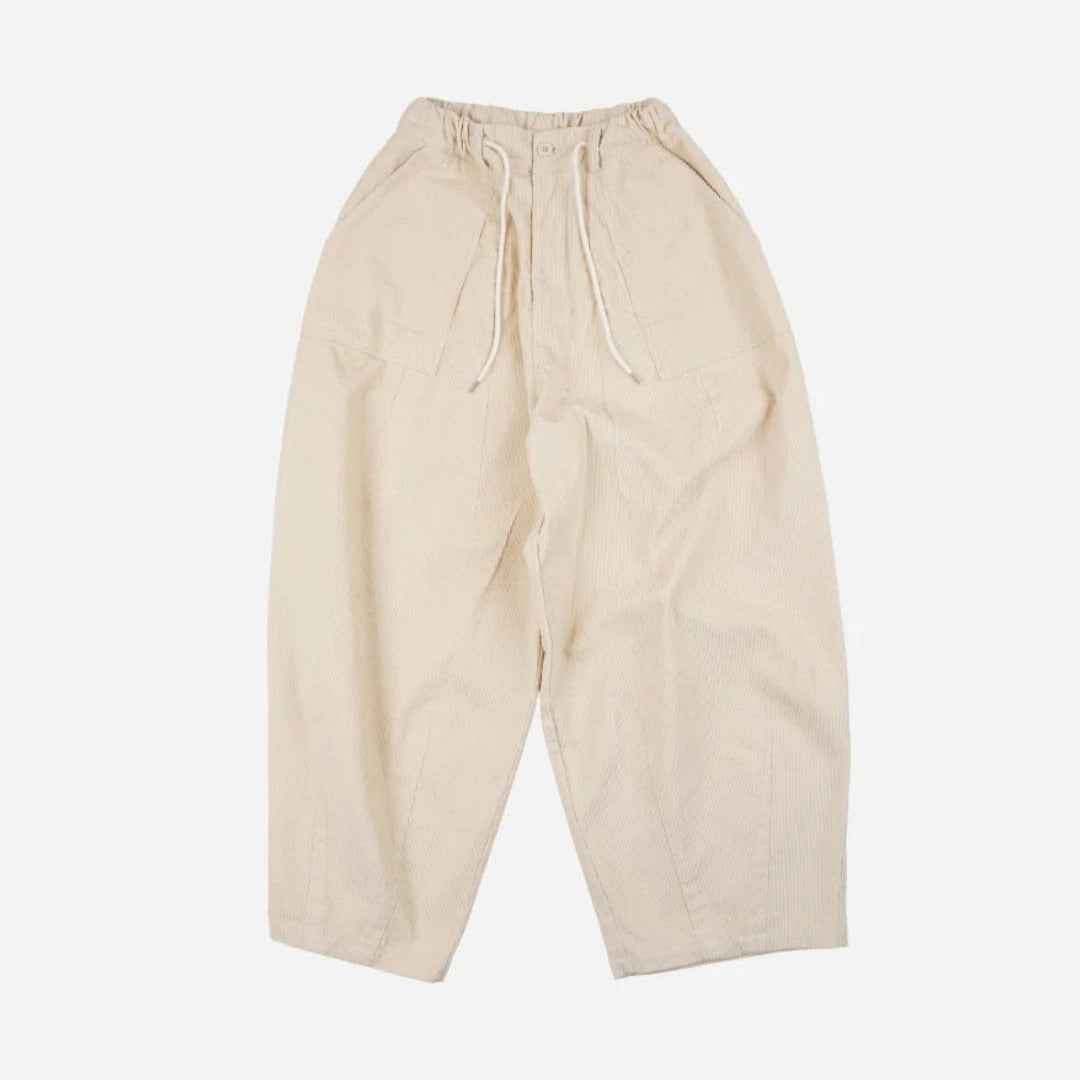 Corduroy Balloon Pants - Ivory