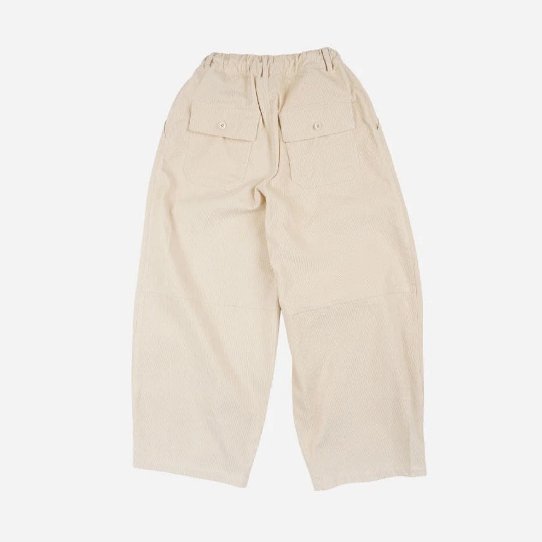 Corduroy Balloon Pants - Ivory