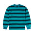 Jacquard Stripe LS Tee - Aqua