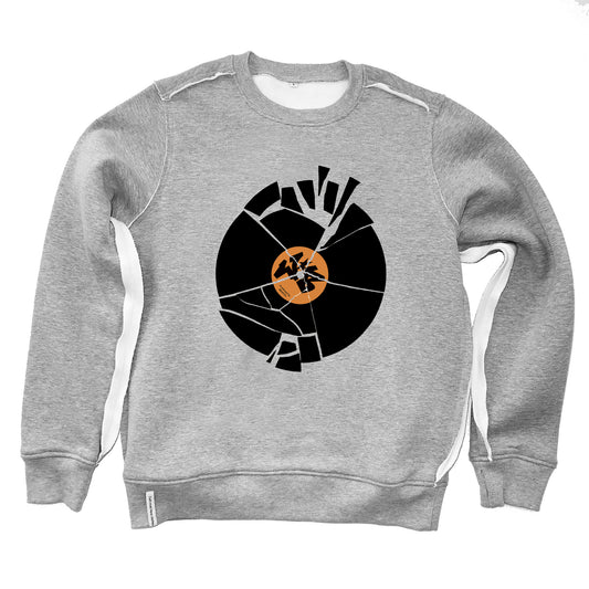 AKA Six X Wild Bunch Broken Record Sweatshirt - Grey