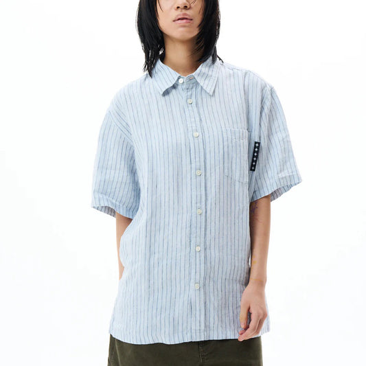 Striped SS Shirt - Light Blue