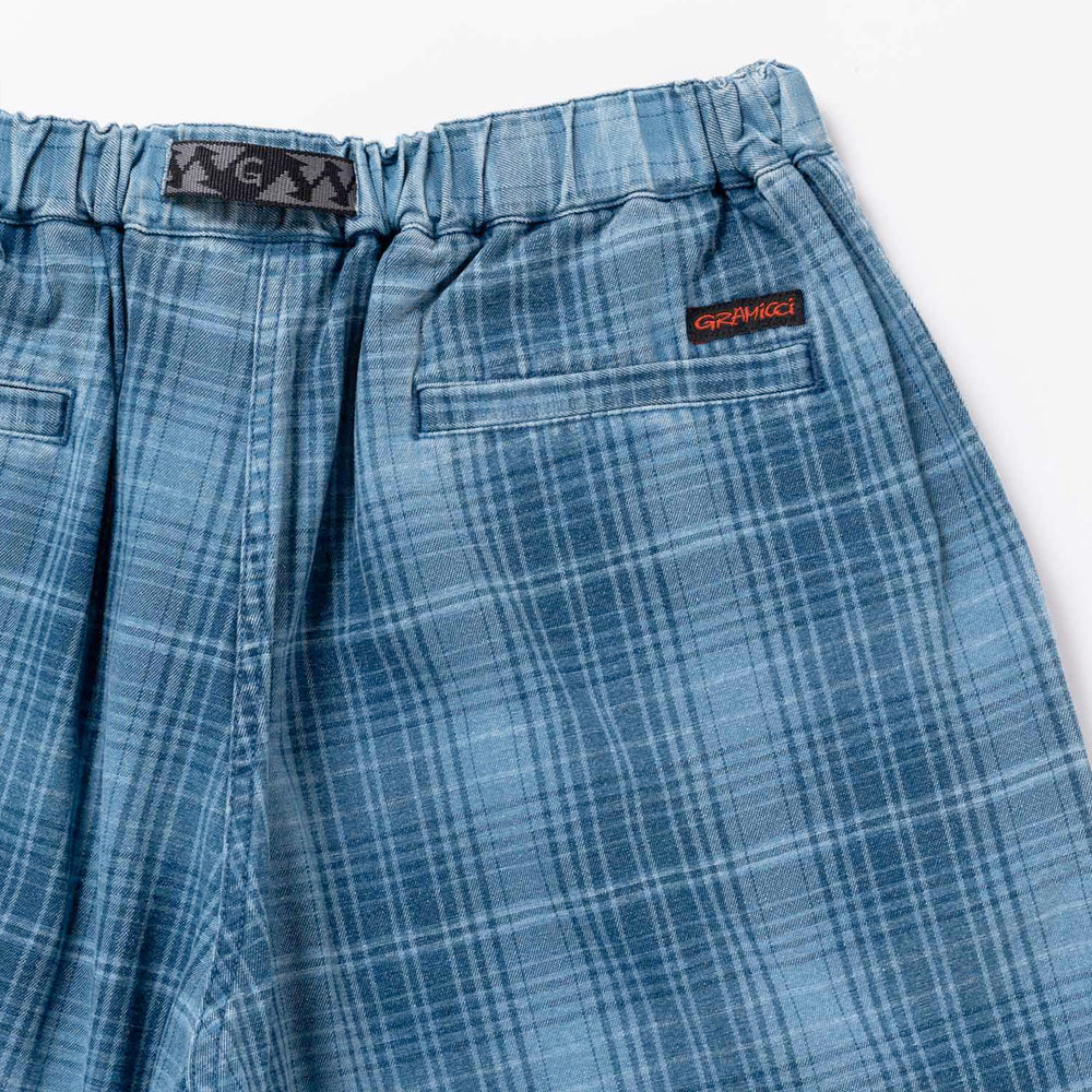 Lagoon Short - Denim Plaid