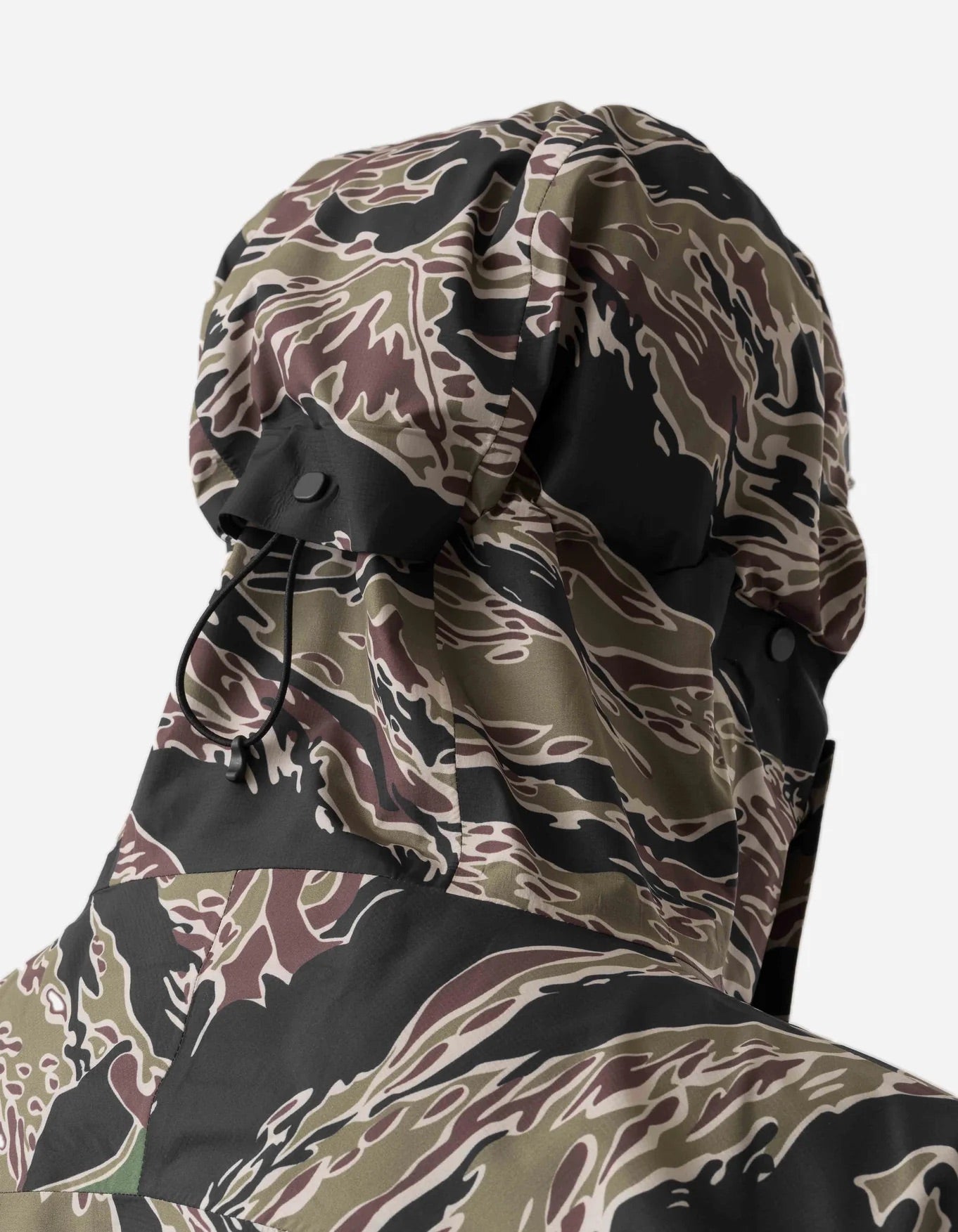 7274 Bonsai Tigerstripe Asym Parka - Woodland