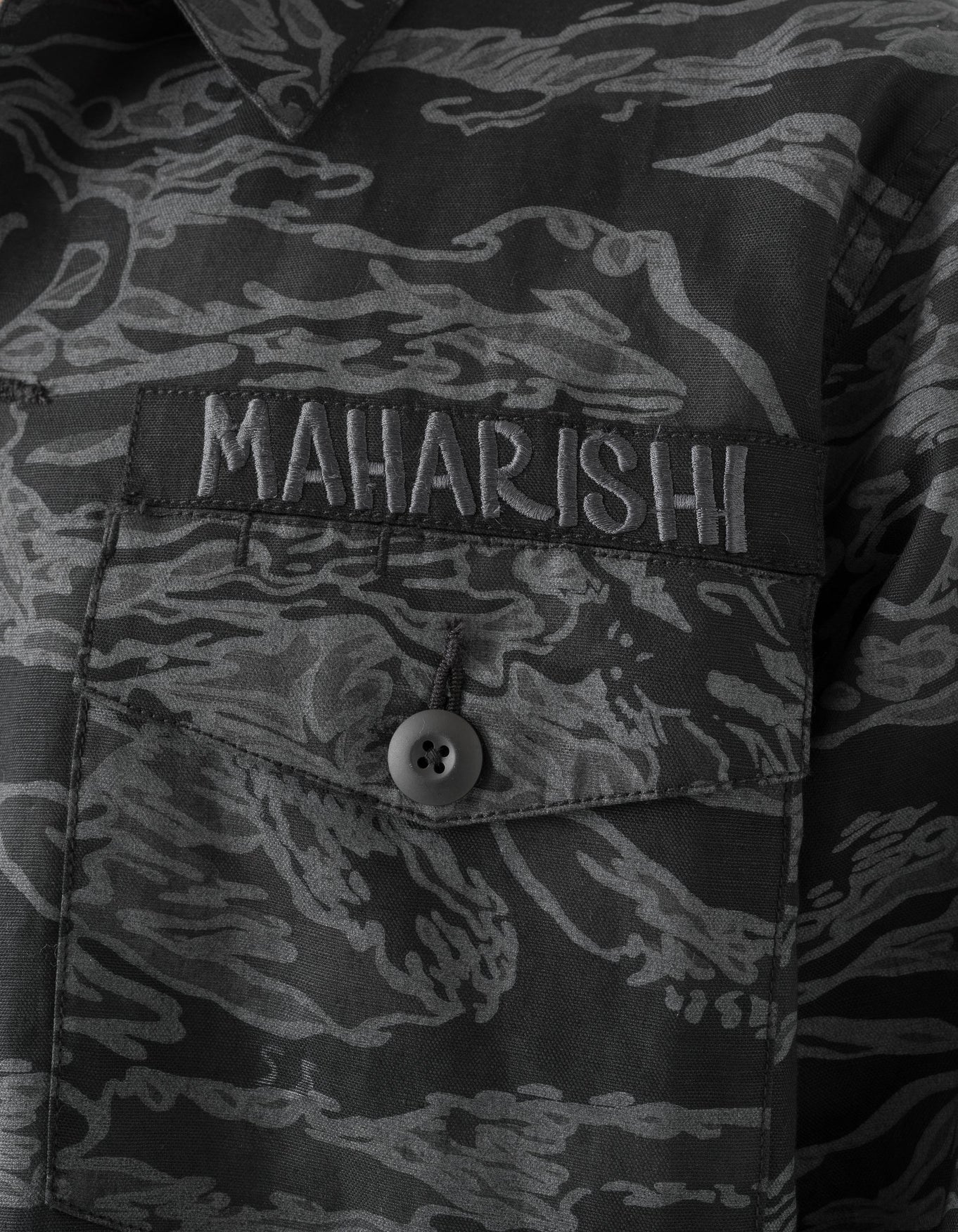 7147 Bonsai Tigerstripe L/S Utility Shirt - Subdued Night