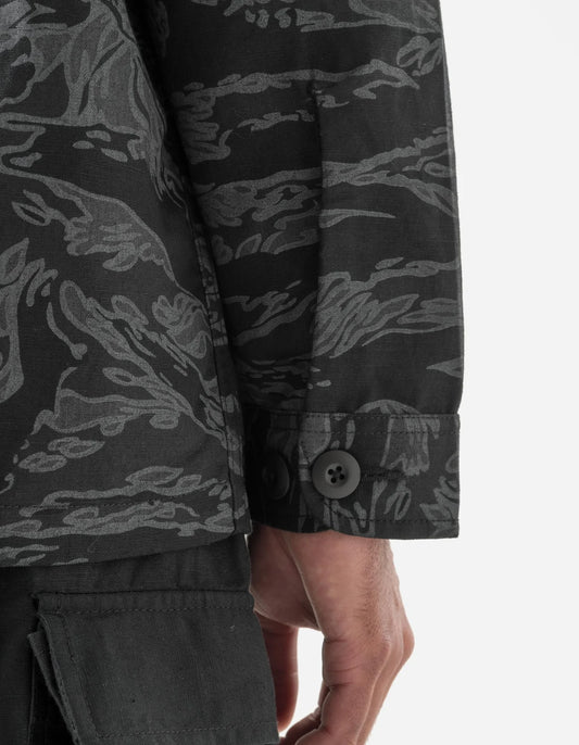 7147 Bonsai Tigerstripe L/S Utility Shirt - Subdued Night