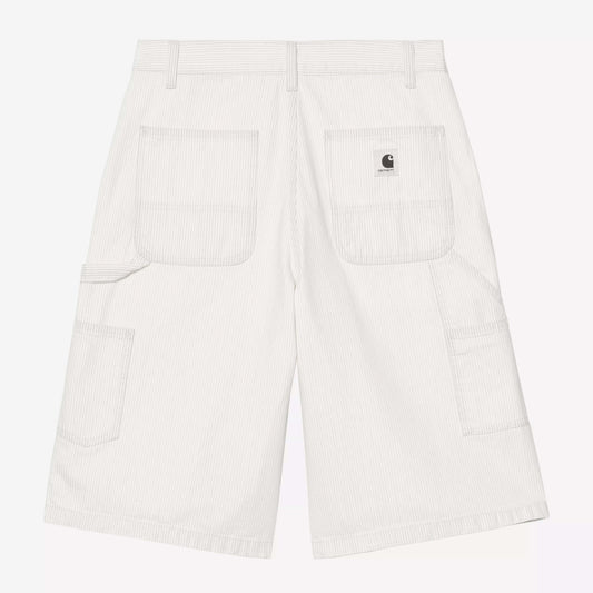 W' Mercer Single Knee Short - Mercer Stripe, Graphite / Wax Bleached