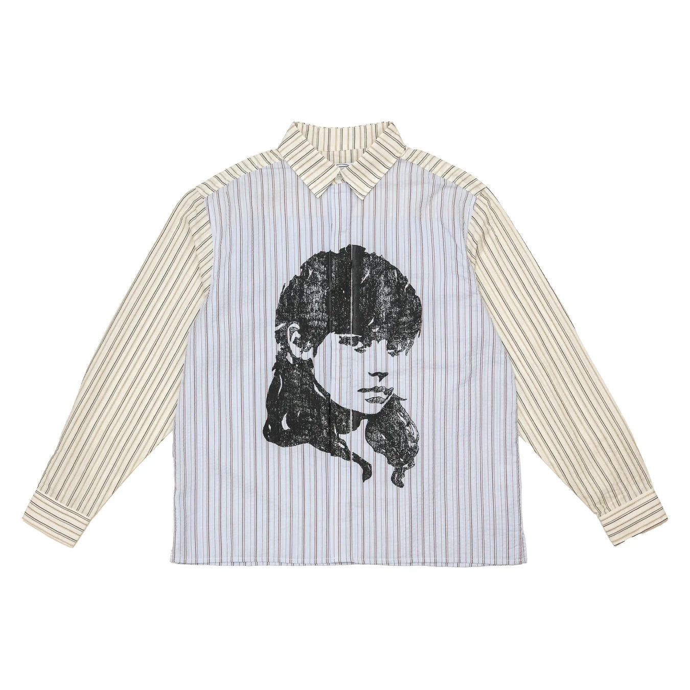 Merch Shirt, Striped Seersucker - Blue