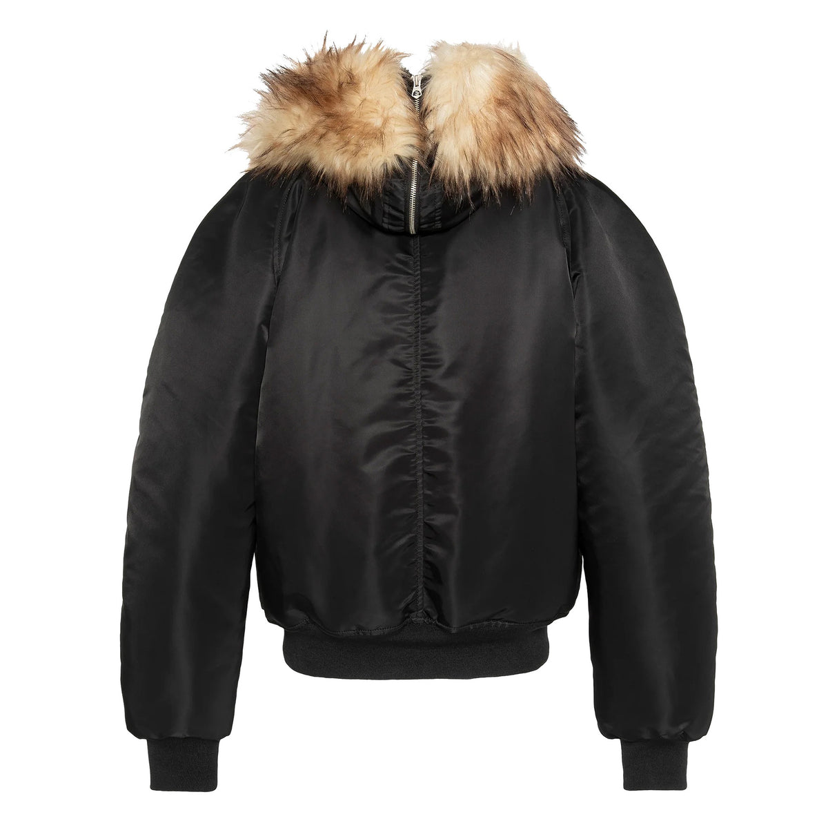 N2B snorkel jacket with hood, oversized fit - Black