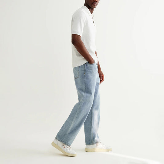 Naples SS Polo, Retro Diamond - Ecru