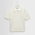 Naples SS Polo, Retro Diamond - Ecru