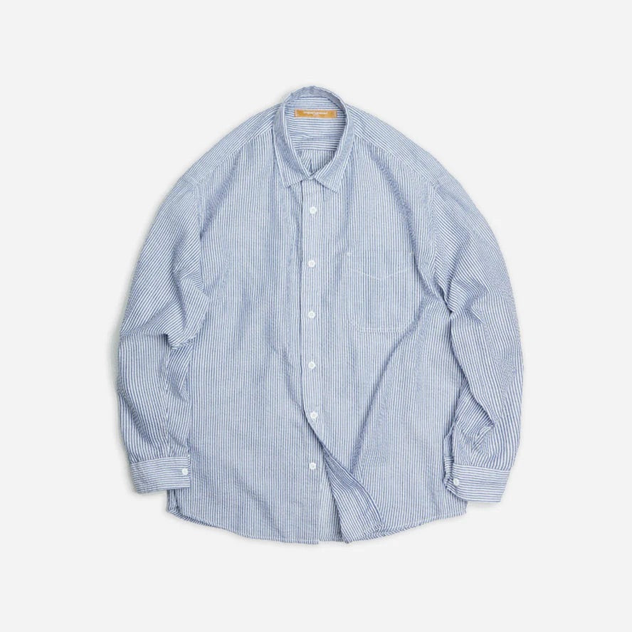 OG Stripe Seersucker Shirt - Blue