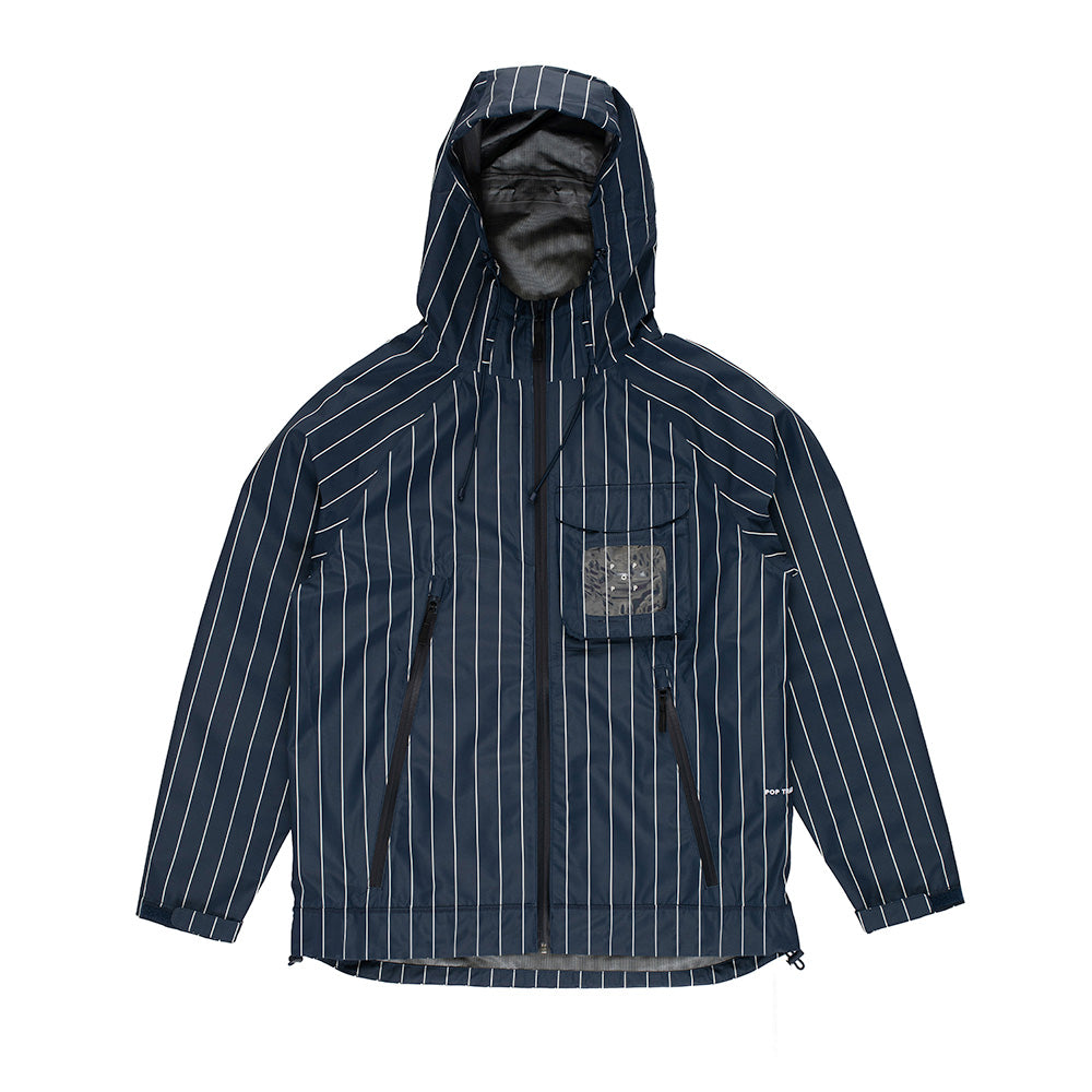 Pinstripe Oracle Jacket - Navy / White