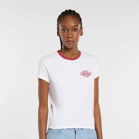 W' Plainville Ringer Tee - White