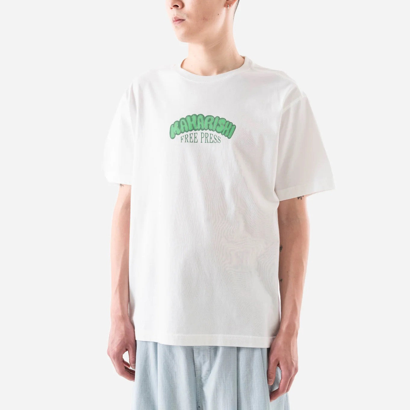 7261 Peace & Love Press T-Shirt - White