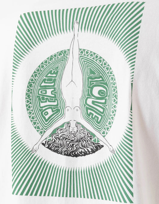 7261 Peace & Love Press T-Shirt - White
