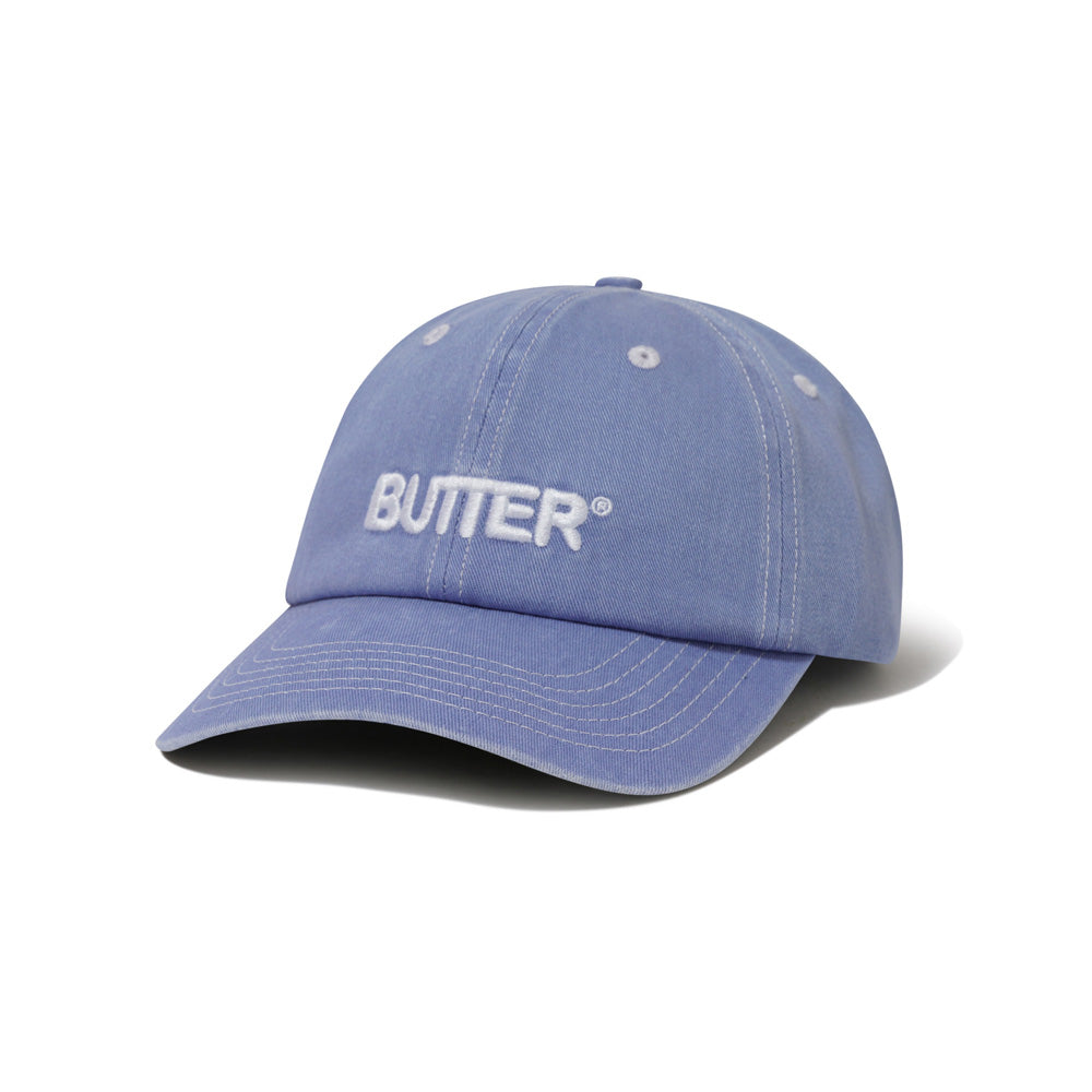 Rounded Logo 6 Panel Cap - Washed Sky