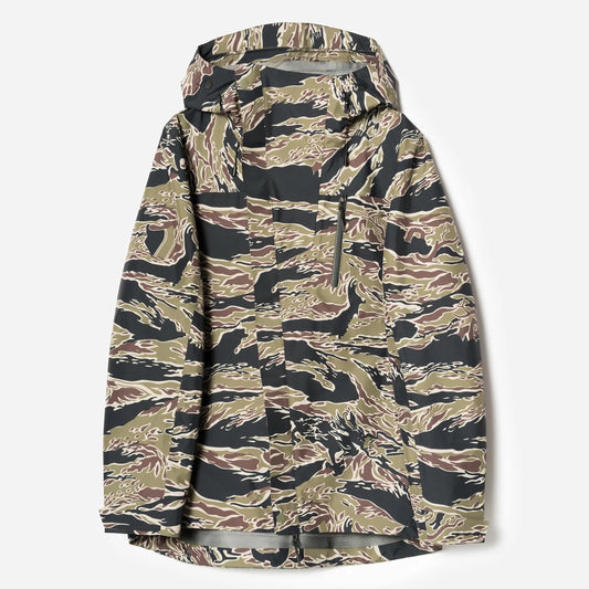 7274 Bonsai Tigerstripe Asym Parka - Woodland