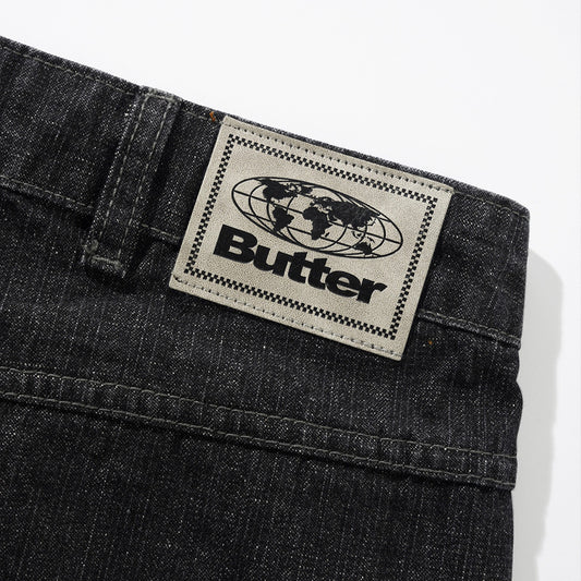 Scorpion Stitch Denim Jeans - Slub Black