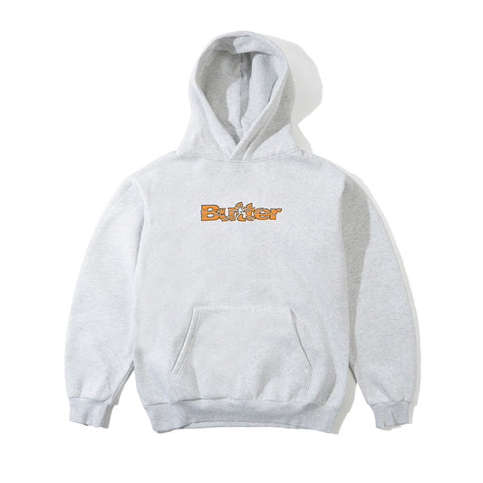 Smashed Logo Pullover Hood - Ash