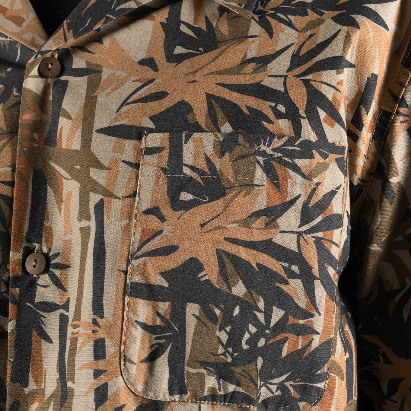 7349 DPM Bamboo Camp Collar Shirt - Woodland