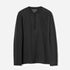 7208 Cotton Hemp Henley LS T-Shirt - Black