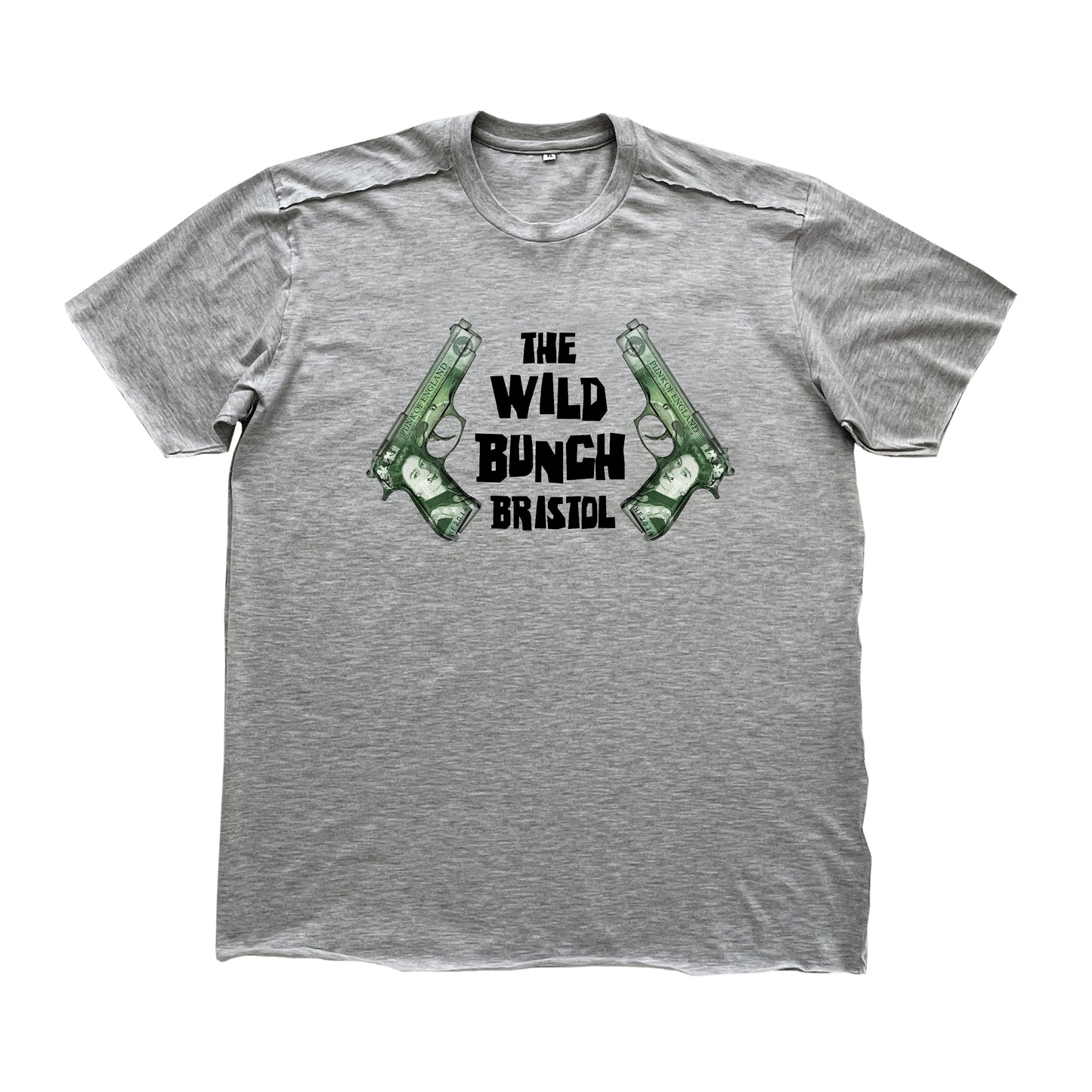 AKA Six X Wild Bunch Gun Print T-Shirt - Grey