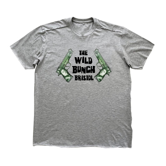 AKA Six X Wild Bunch Gun Print T-Shirt - Grey