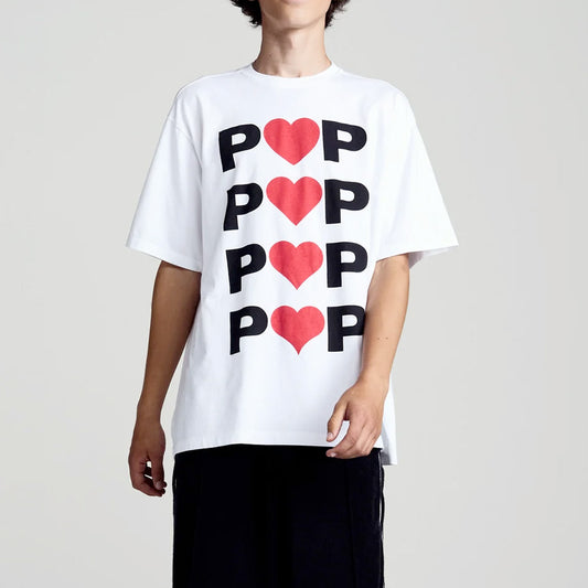 Hearts Tee - White