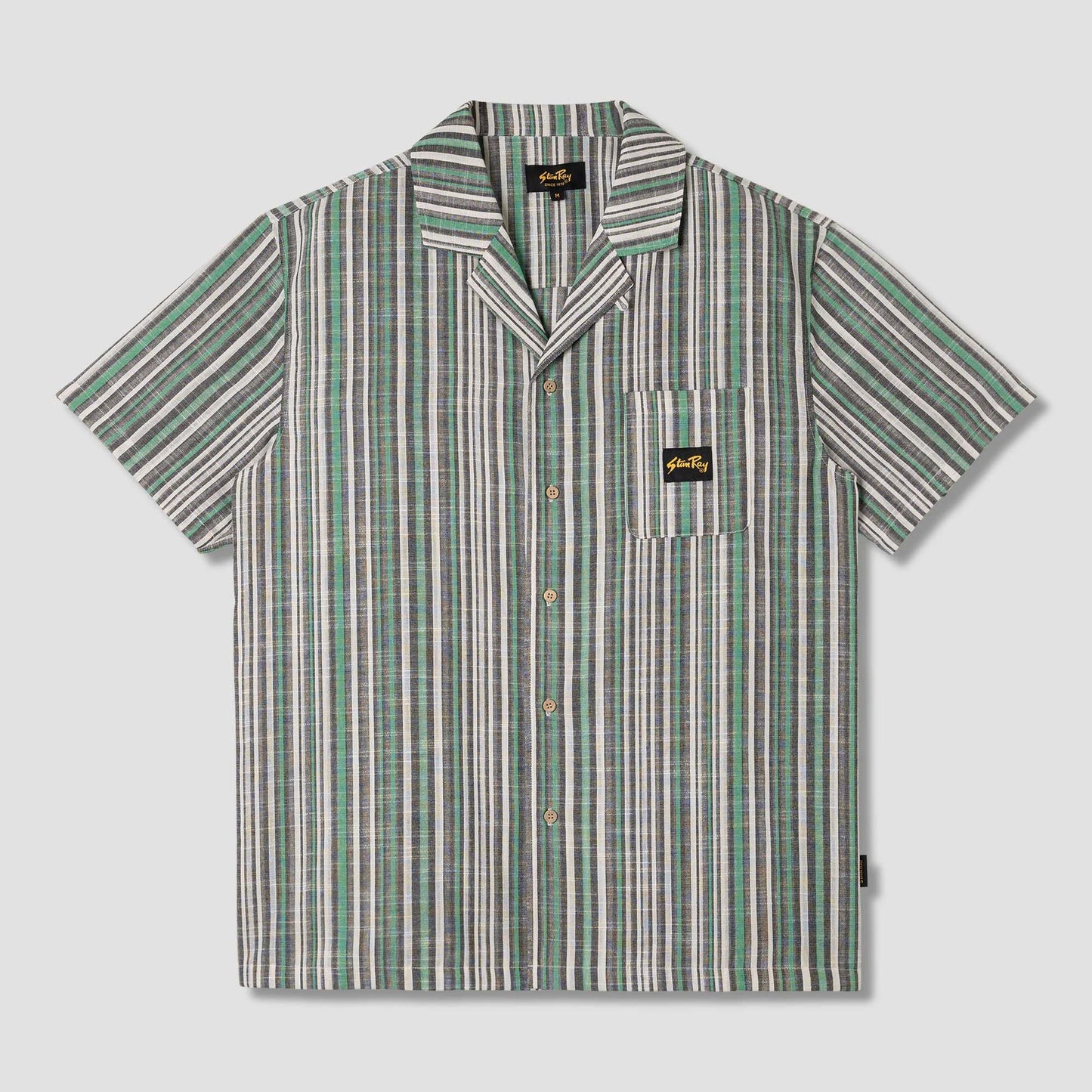 Tour Shirt - Black / Green Stripe