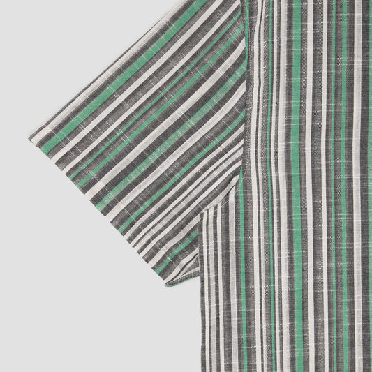Tour Shirt - Black / Green Stripe