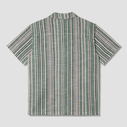 Tour Shirt - Black / Green Stripe