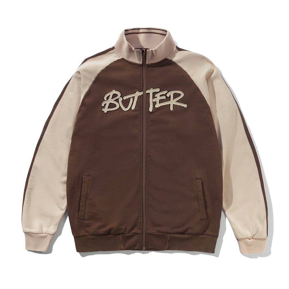 Tunnel Fleece Track Jacket - Chocolate / Beige