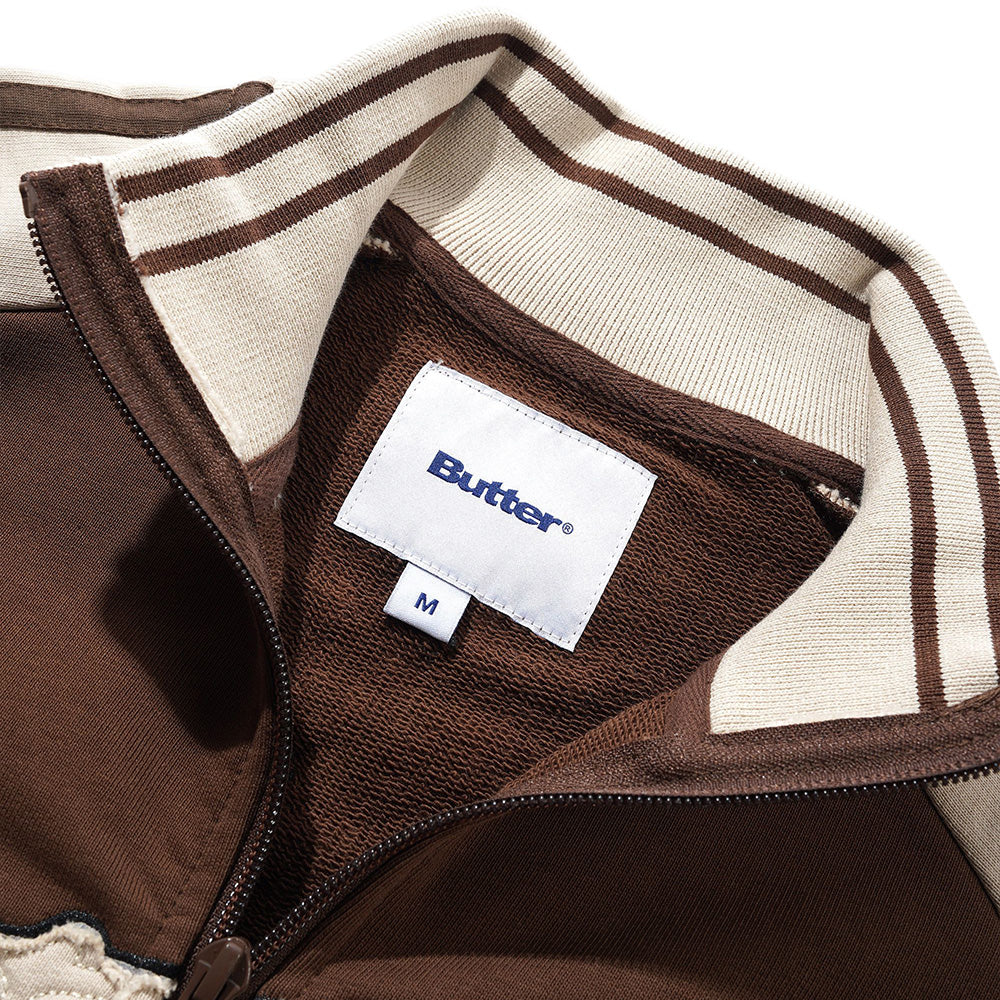 Tunnel Fleece Track Jacket - Chocolate / Beige