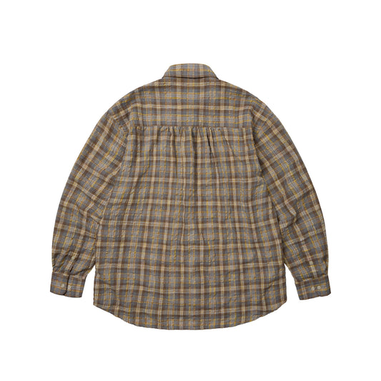 Uneven Check Shirt - Yellow