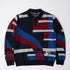 Vertical Forest Knitted Polo - Blue