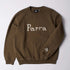 Weird Trad Logo Crewneck Sweatshirt - Brown