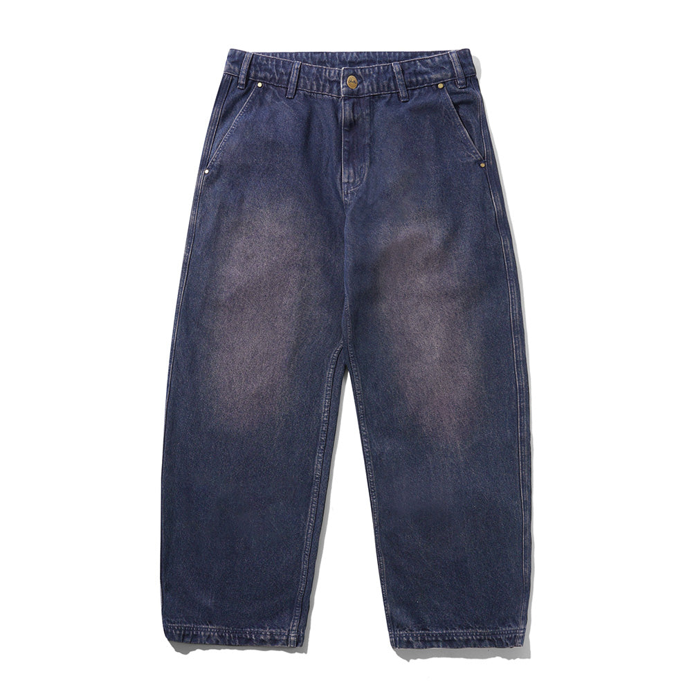 Work Pants - Distressed Tinted Indigo