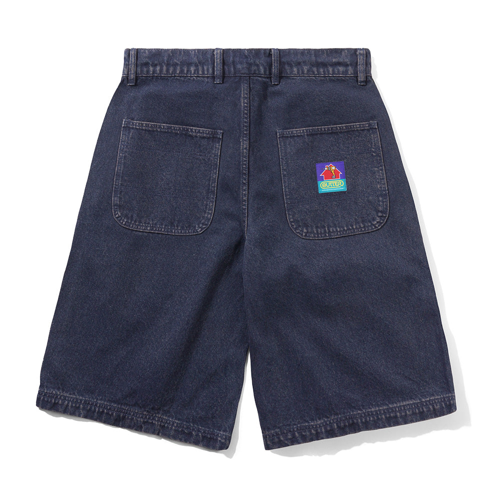 Work Shorts - Distressed Tinted Indigo