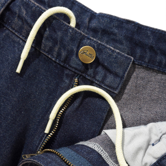 Work Shorts - Distressed Tinted Indigo